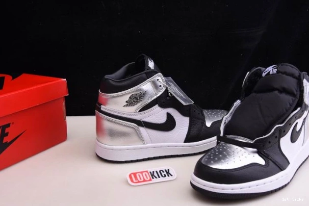 1st Kicks SILVER TOE 1 AIR CD0461-001 WMNS OG JORDAN HIGH 0718